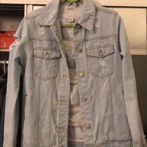 Ripped jean jacket